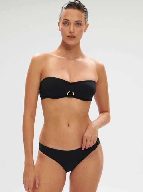 Palmeraie fascia per bikini, nero