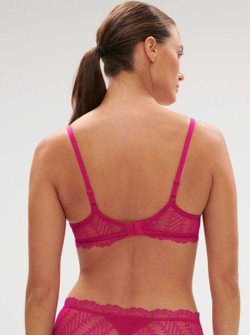 Canopee Reggiseno scollo profondo, fuxia