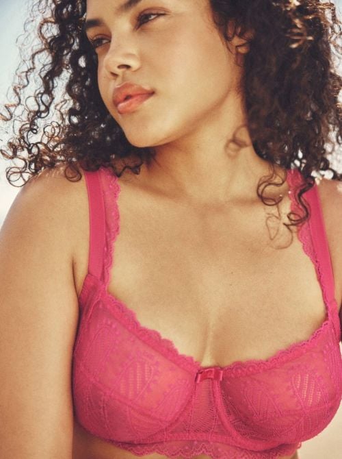 Canopee wired bra, fuxia