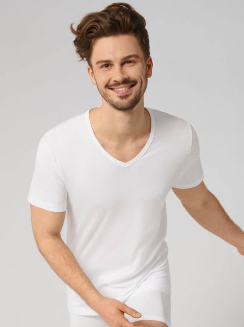 Sloggi men EverNew Shirt V Neck, white