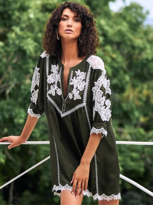 Talia luxurious silk tunic