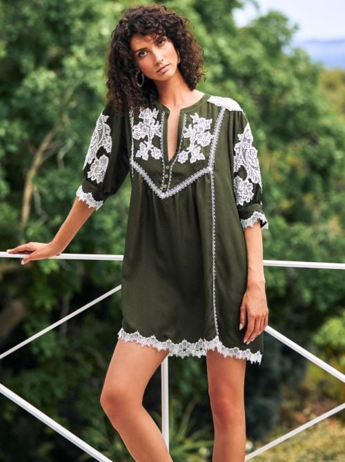 Talia luxurious silk tunic