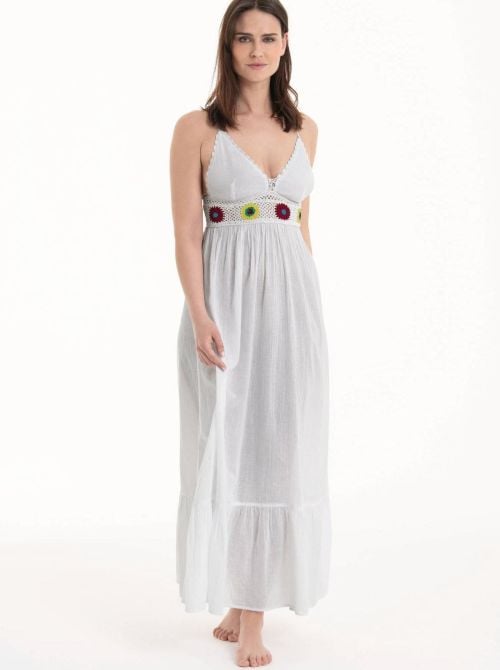 Crochet Dress, bianco ROSA FAIA BEACHWEAR