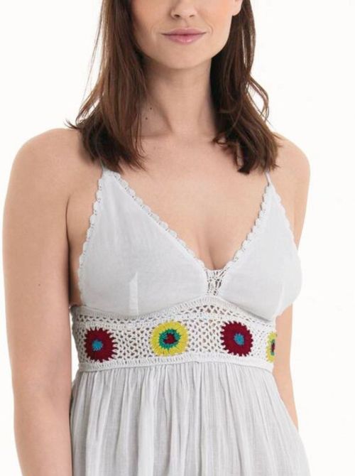 Crochet Dress, white
