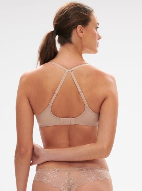 Reve underwire padded bra, beige