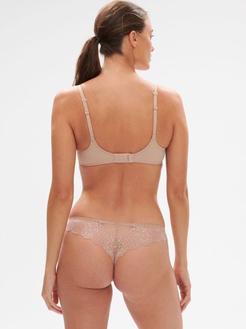 Reve underwire padded bra, beige