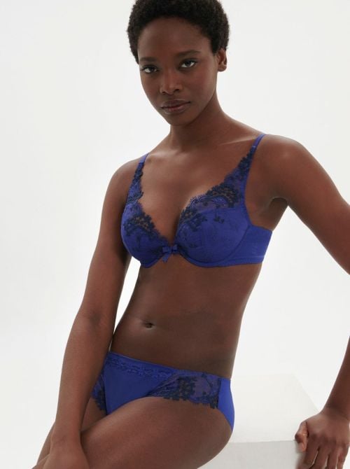 Wish Reggiseno push-up a triangolo, blu elettrico SIMONE PERELE