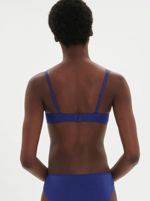 Wish Reggiseno push-up a triangolo, blu elettrico