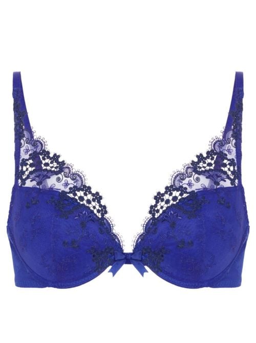 Wish Reggiseno push-up a triangolo, blu elettrico