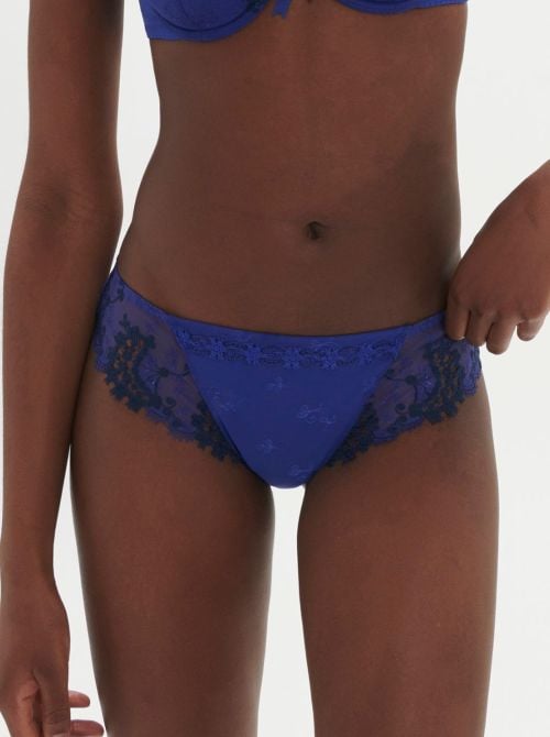 Wish Slip classico in pizzo, blu elettrico SIMONE PERELE