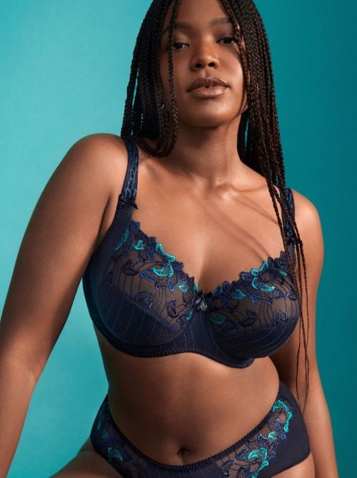 Deauville Reggiseno con ferretto, velvet blue PRIMADONNA