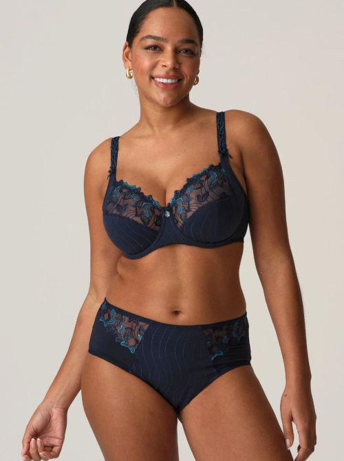 Deauville Slip a vita alta, velvet blue PRIMADONNA