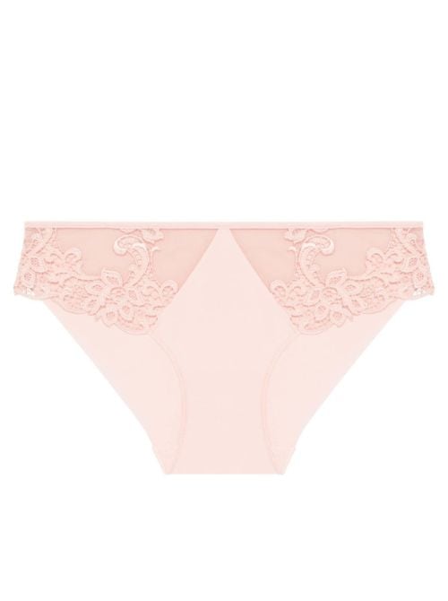 Saga Slip classico in pizzo, rosa tattoo