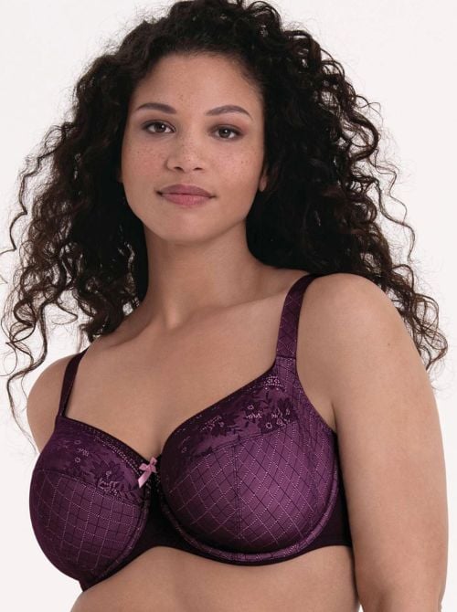 Rosemary Underwire Bra Big Cups, purple ROSA FAIA