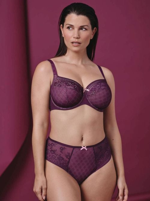 Rosemary Underwire Bra Big Cups, purple ROSA FAIA