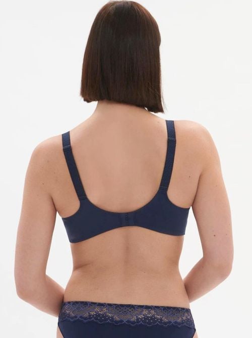 Caresse Reggiseno minimizer con ferretto, blu inchiostro