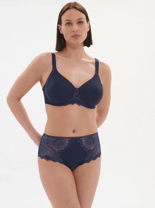 Caresse Reggiseno minimizer con ferretto, blu inchiostro
