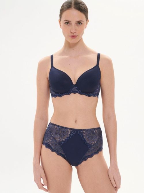 Caresse Slip a vita alta, blu inchiostro SIMONE PERELE