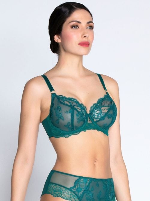 Sublime en Dentelle reggiseno a balconcino 3/4, vert princess