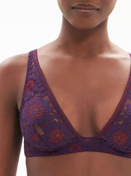 Festive reggiseno senza ferretto, ametista