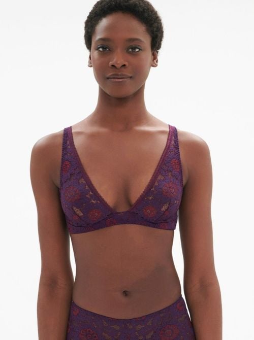 Festive reggiseno senza ferretto, ametista
