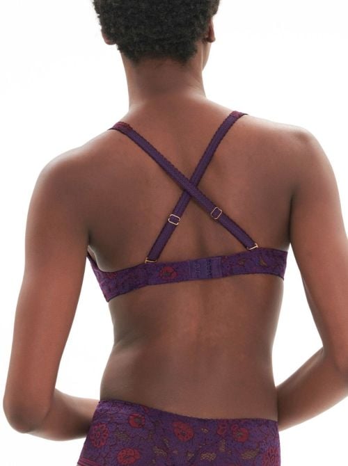 Festive reggiseno senza ferretto, ametista