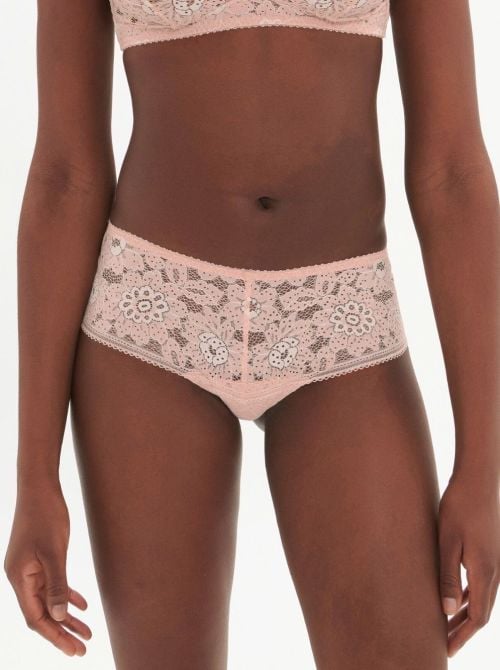 Simone Perele Wish Shorty in pizzo, prugna