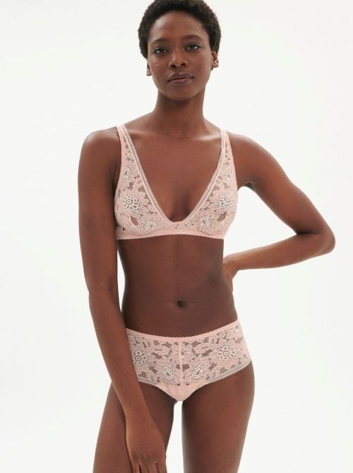 Simone Perele Wish Shorty in pizzo, prugna