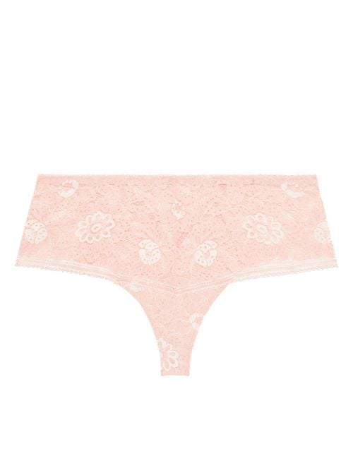 Saga Shorty lace brief, rose