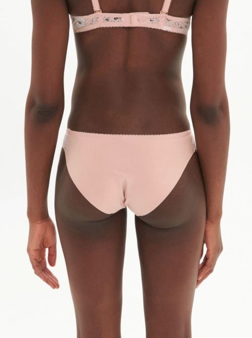 Festive slip in pizzo, rosa