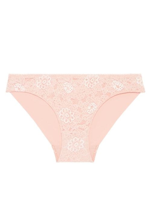 Festive slip in pizzo, rosa