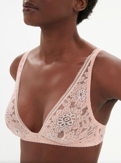 Festive reggiseno senza ferretto, rosa