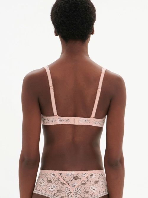 Festive reggiseno senza ferretto, rosa