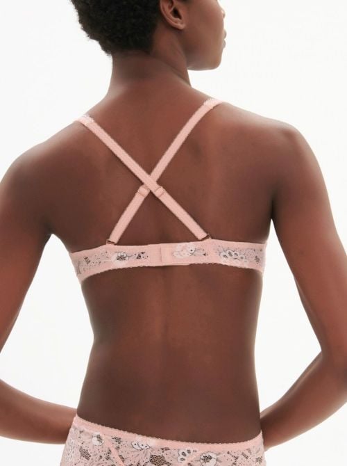 Festive reggiseno senza ferretto, rosa