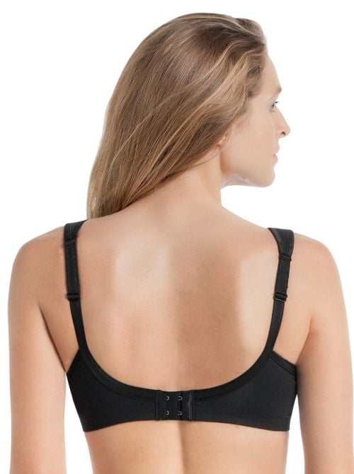 Jana reggiseno in cotone senza ferretto, nero
