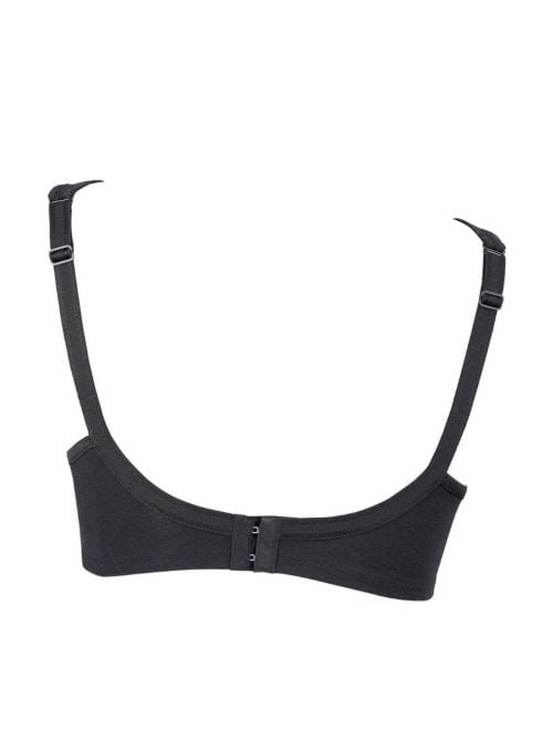 Jana reggiseno in cotone senza ferretto, nero