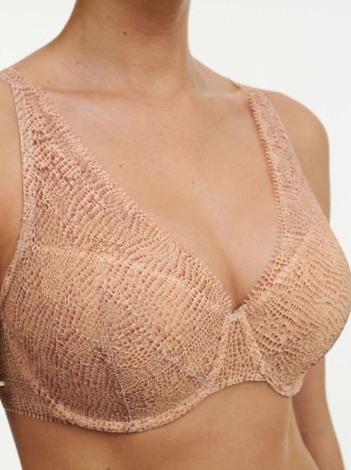 Day to Night Reggiseno spacer scollato, pizzo pitone CHANTELLE
