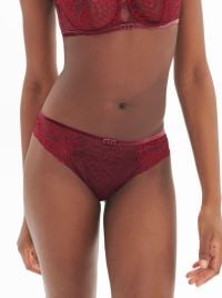 Scenario slip in pizzo, rosso borgogna