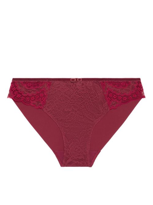 Scenario slip in pizzo, rosso borgogna