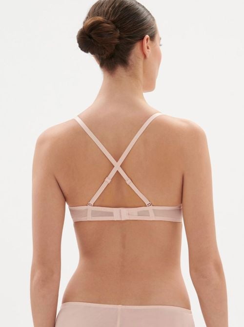 Singuliere bra with underwire, petal powder