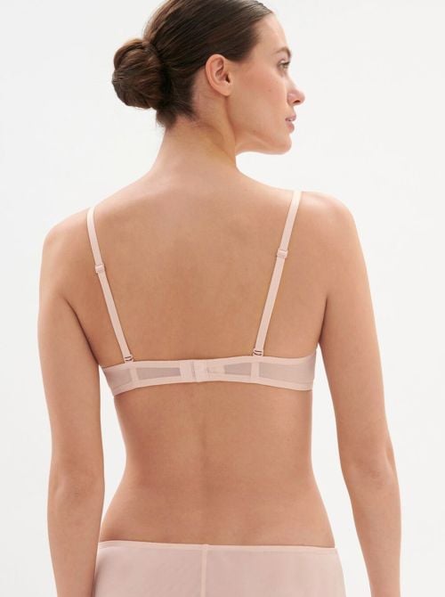 Singuliere bra with underwire, petal powder