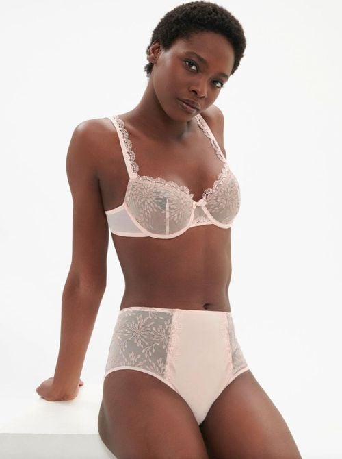 Singuliere slip a vita alta, polvere di petalo SIMONE PERELE