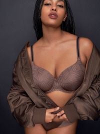Twist Ajusco reggiseno imbottito con ferretto, marrone