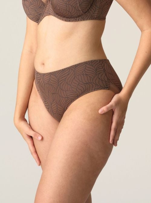 Twist Ajusco slip a vita alta, marrone PRIMADONNA TWIST