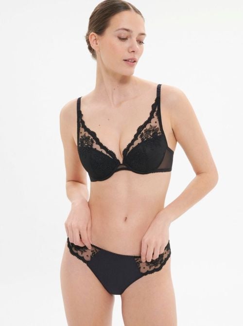 Intrigue Reggiseno push-up a triangolo, nero