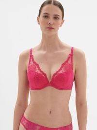 Intrigue Reggiseno push-up a triangolo, rosa disco
