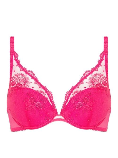 Intrigue Reggiseno push-up a triangolo, rosa disco
