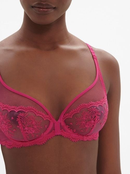 Intrigue Reggiseno scollatura profonda, rosa disco
