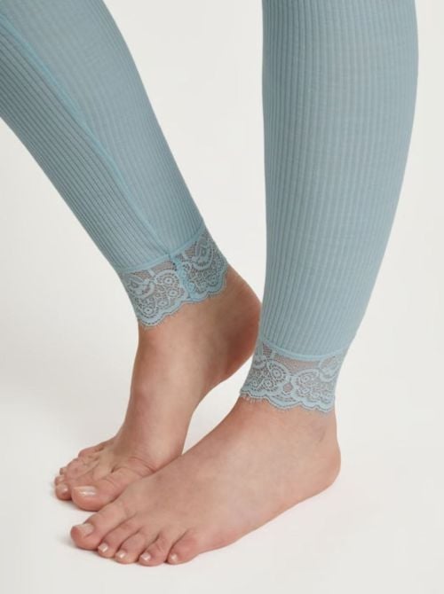 Silky Wool Joy leggings lana e seta, sterling blue CALIDA