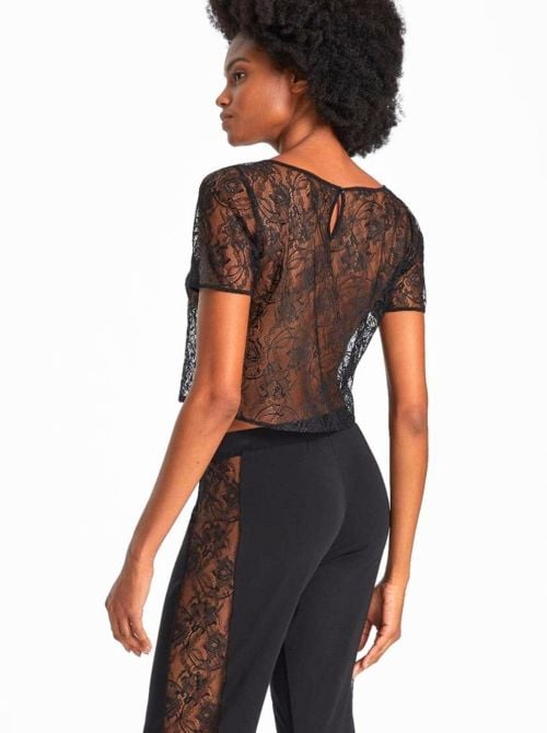 Lazy Days top, nero